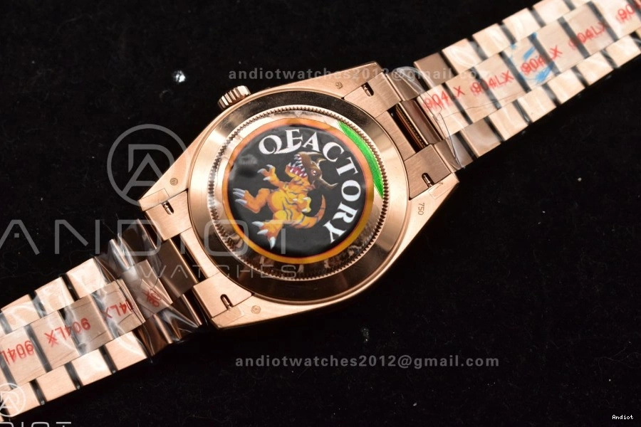 Steel Best V4 904L on Edition Bracelet Dial Ombre QF A2836 Slate (Gain Weight) President RG DayDate 40 0306